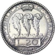 20 Lire Prova obverse image