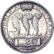 20 Lire Prova obverse image