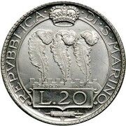 20 Lire Pattern obverse image