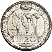 20 Lire Prova obverse image