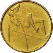 20 Lire Pole Vaulting, San Marino, 1980 reverse image