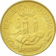 20 Lire Elimination of marginalization obverse image