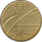 20 Lire Solidarity obverse image
