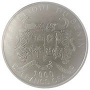 1000 Francs CFA Airship obverse image
