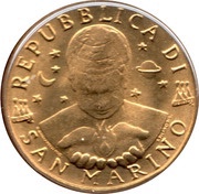 20 Lire Cinema obverse image