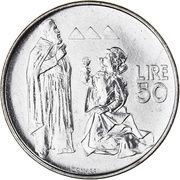 50 Lire, San Marino, 1972 reverse image