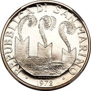 50 Lire Trial Strike obverse image