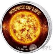 1000 Francs CFA Source of Life – Sun, Benin, 2017 reverse image