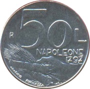50 Lire, San Marino, 1991 reverse image