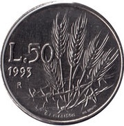 50 Lire, San Marino, 1993 reverse image