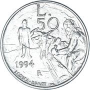50 Lire, San Marino, 1994 reverse image
