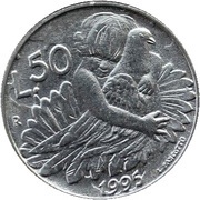 50 Lire, San Marino, 1995 reverse image