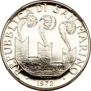 100 Lire Trial Strike obverse image