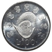 100 Lire, San Marino, 1979 reverse image