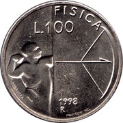 100 Lire Physics reverse image