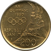 200 Lire Wrestling obverse image