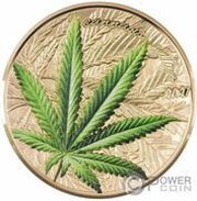 1000 Francs CFA Cannabis Sativa reverse image