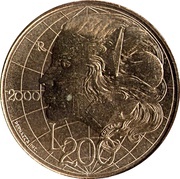 200 Lire Knowledge, San Marino, 2000 reverse image