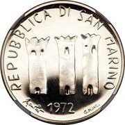 500 Lire Trial Strike obverse image
