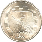 500 Lire, San Marino, 1976 reverse image