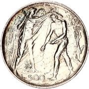 500 Lire 20 Years of Social Security in San Marino, San Marino, 1976 reverse image