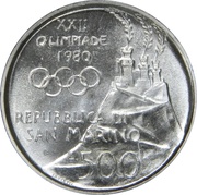 500 Lire Boxing obverse image