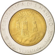 500 Lire Fight against hunger; FAO obverse image