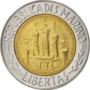 500 Lire Albert Einstein obverse image