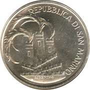 500 Lire 1984 Summer Olympics obverse image