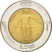 500 Lire Redemption from drugs reverse image