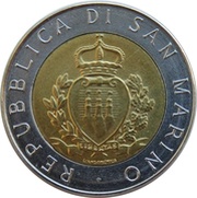 500 Lire City of San Marino obverse image