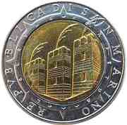 500 Lire Columbus obverse image