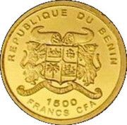 1500 Francs CFA The Statue of David obverse image