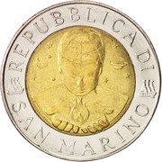 500 Lire The sky today obverse image