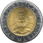 500 Lire The Work obverse image