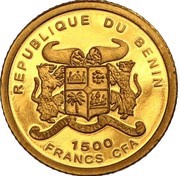 1500 Francs CFA The Thinker obverse image
