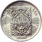 1000 Lire First tower obverse image