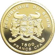 1500 CFA Franc 750 years Sorbonne obverse image