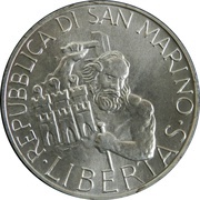 1000 Lire Foundation of the First Church in San Marino obverse image