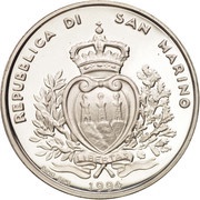 1000 Lire 1994 Olympics obverse image