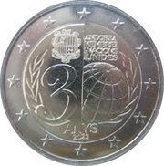 2 Euros Admission of Andorra to the UN obverse image