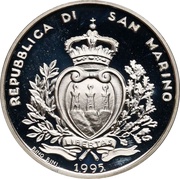 1000 Lire 1996 Olympics obverse image