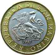 1000 Lire Millennium of building of Castle obverse image