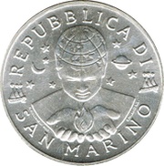 5000 Lire Peace obverse image