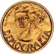 1 Scudo Democracy reverse image
