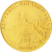1 Scudo Peace obverse image