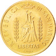 1 Scudo International Year of Youth obverse image