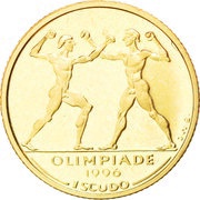 1 Scudo 1996 Olympic Games, San Marino, 1996 reverse image