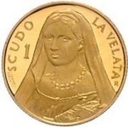 1 Scudo La Velata, San Marino, 1999 reverse image