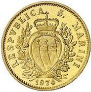 2 Scudi Resumption of Coinage obverse image